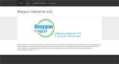 Desktop Screenshot of mayyunindustries.com