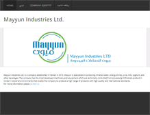 Tablet Screenshot of mayyunindustries.com